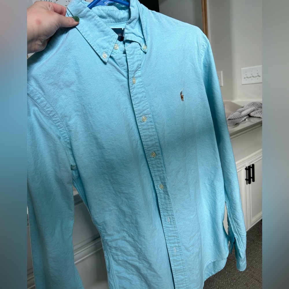 Men’s blue Ralph Lauren button down